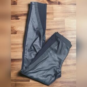 BCBG Max Azria Landyn Vegan Leather Black Leggings Size XS